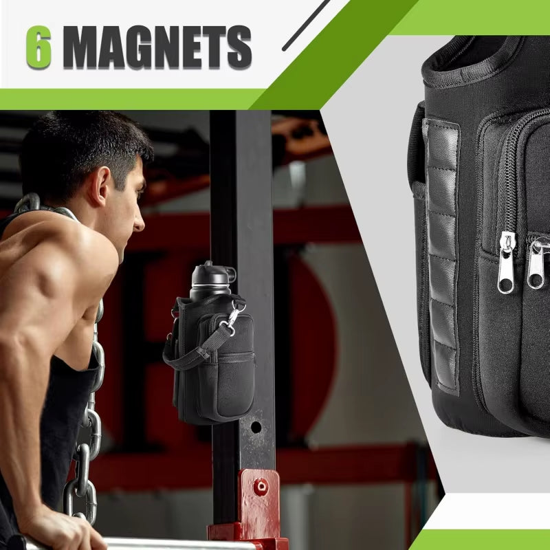 Magnetic Water Bottle Holder Gym 